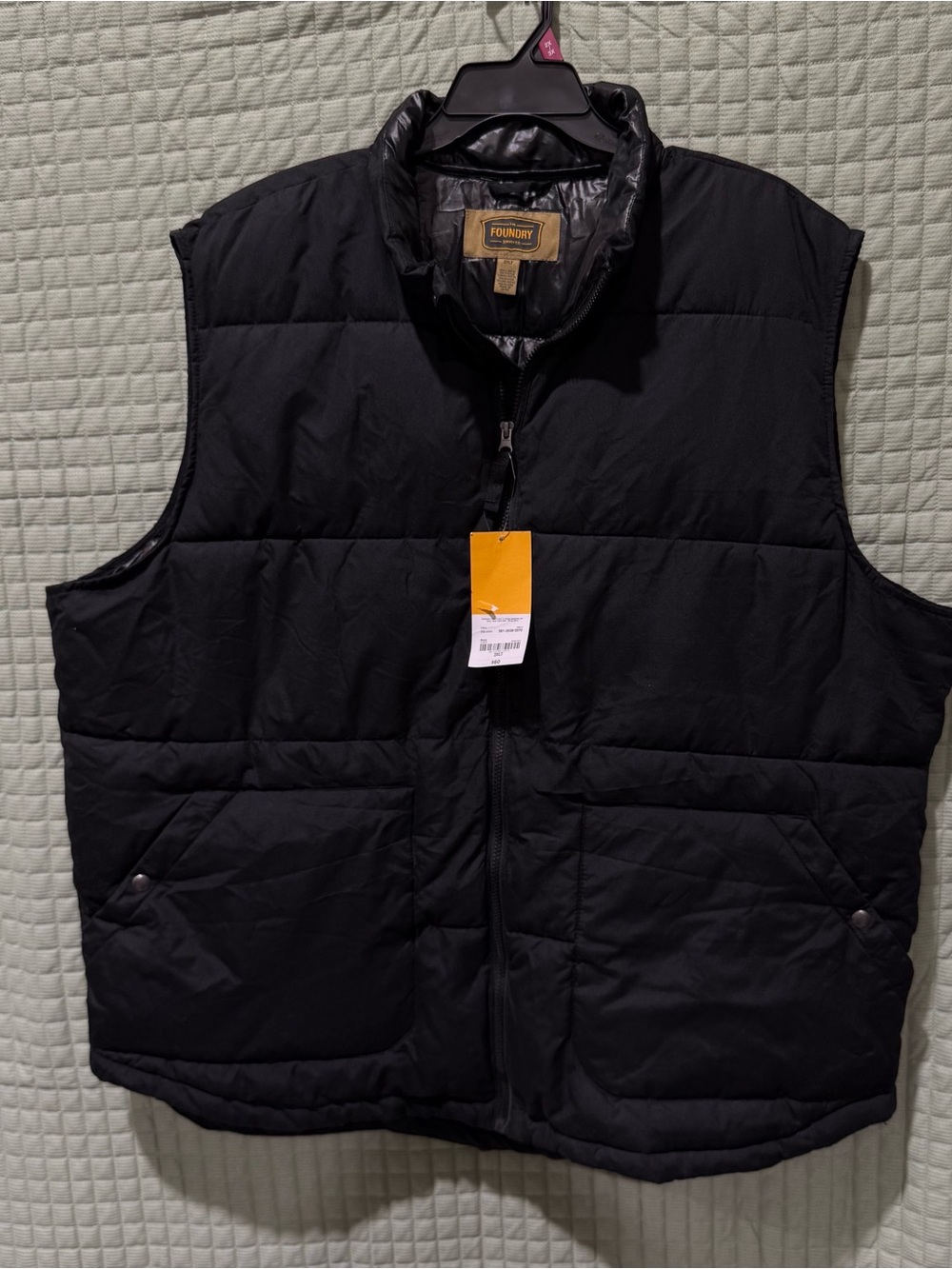 The Foundry Supply Co. Black Quilted Insulated Vest
